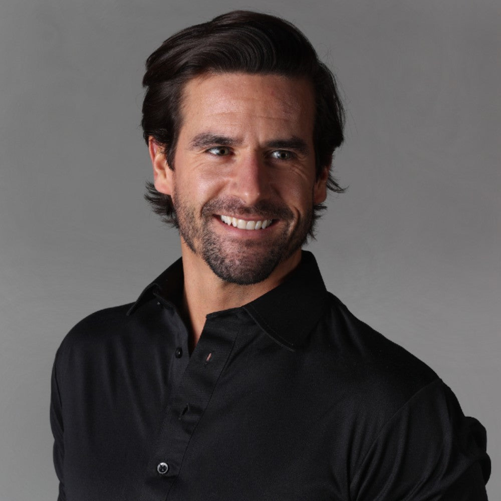 Mannen Poloshirt Korte Mouwen Rekbaar Slim Fit