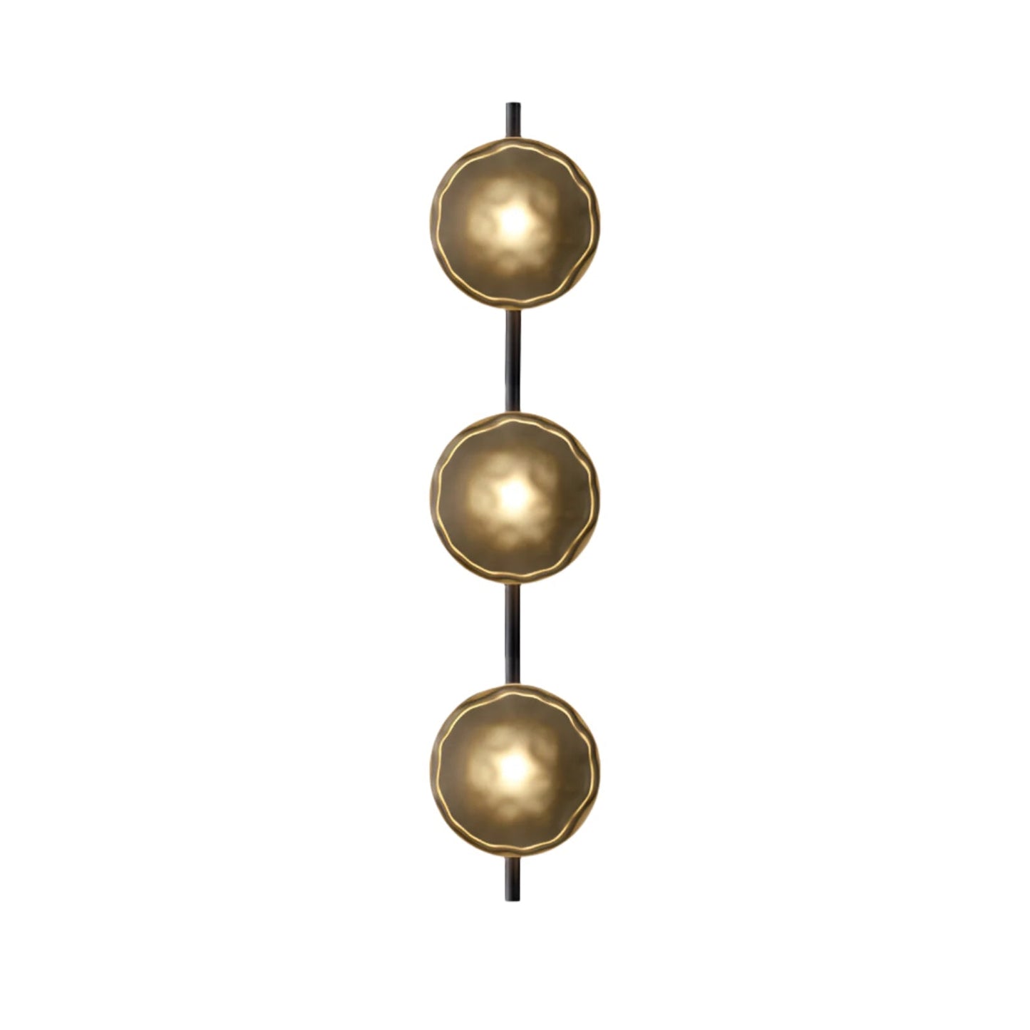 Wandlamp Glas Rond Scandinavisch LED 5W Zwart Goud 20cm Design