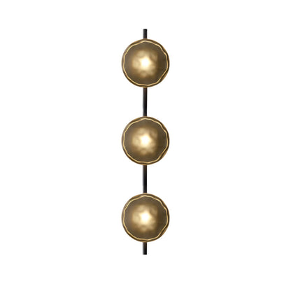 Wandlamp Glas Rond Scandinavisch LED 5W Zwart Goud 20cm Design