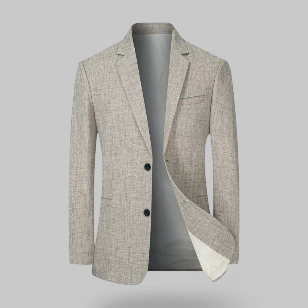 Elegante Blazer voor Mannen 2-Knoopsgarment Casual Stijl