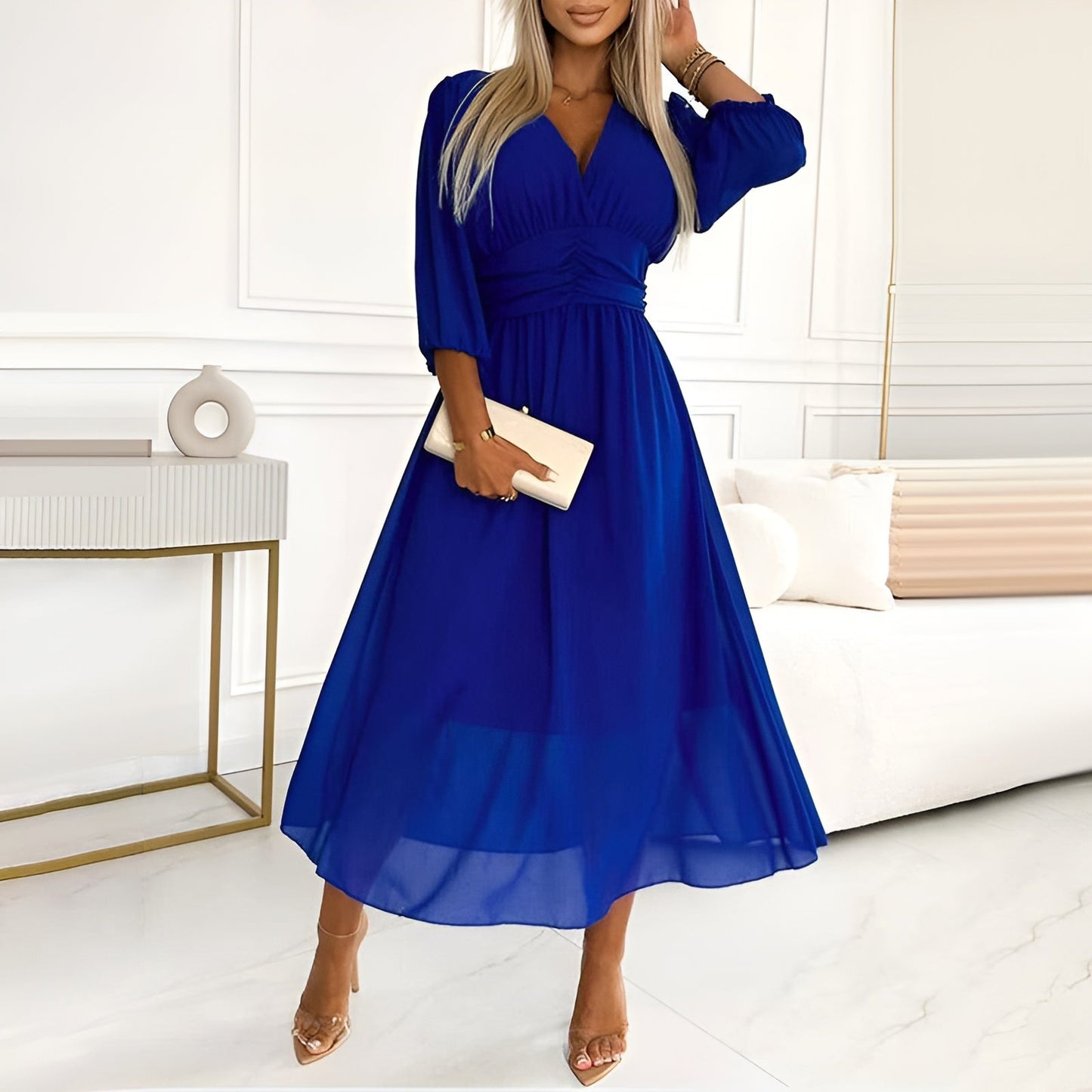 Elegante Wikkeljurk voor Vrouw Moderne Blake Stijl - StudioMarella