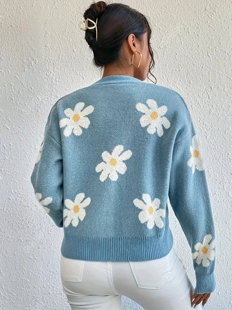 Elegante Trui met Knopen voor Vrouw