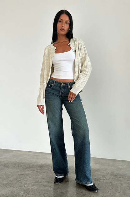 Lage Jeans Dames Comfortabel Stretch Denim Y2K Stijl