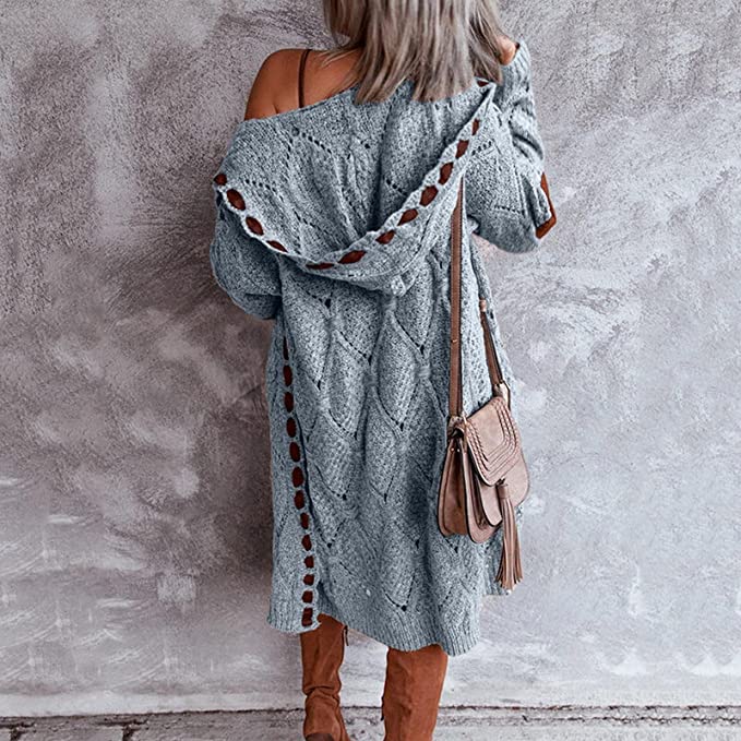 Oversized Gehaakte Cardigan Zacht en Luchtig Bohemian Stijl