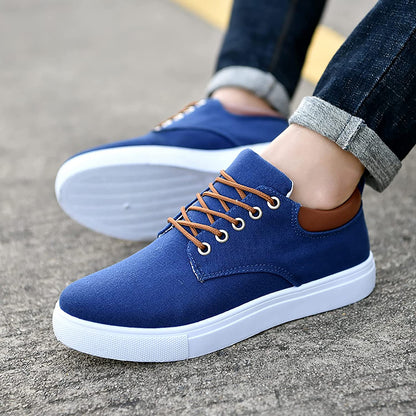 Heren Sneakers Leren Casual Schoenen Zwart Stijlvol