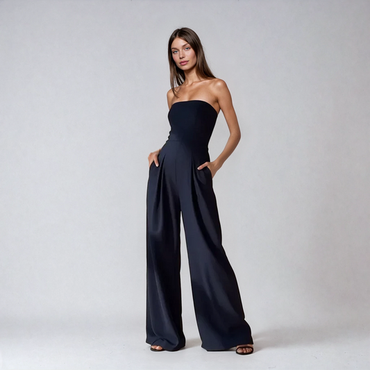 Dames Strapless Jumpsuit Elegante Pasvorm - StudioMarella