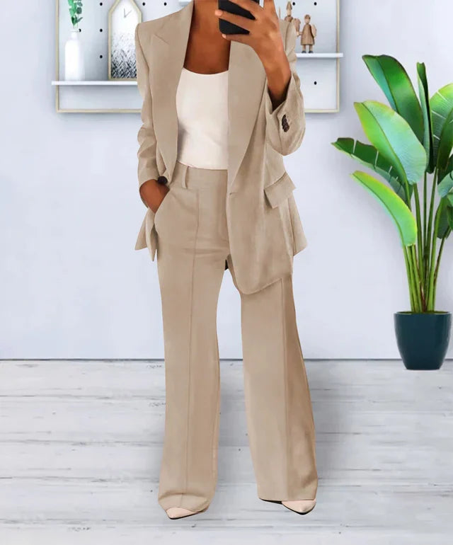 Blazer en Broek Set | Oversized Pasvorm & Lichte Stretch
