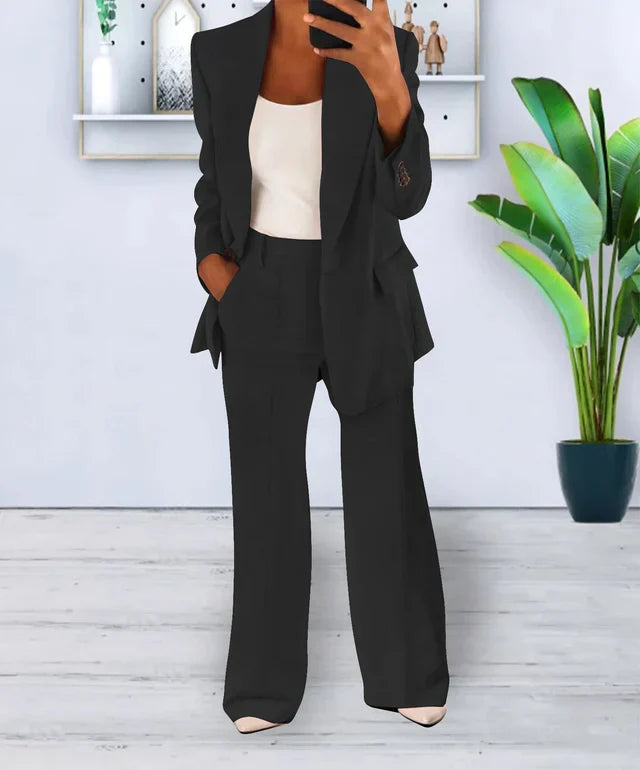 Oversized Blazer Broek Set Elastisch Comfortabel - StudioMarella