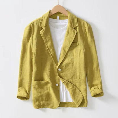 Blazer met reverskraag en opgerolde mouwen