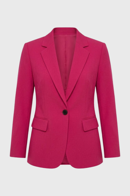 Dames Blazer Getailleerd Chique Enkelvoudige Knoopsluiting