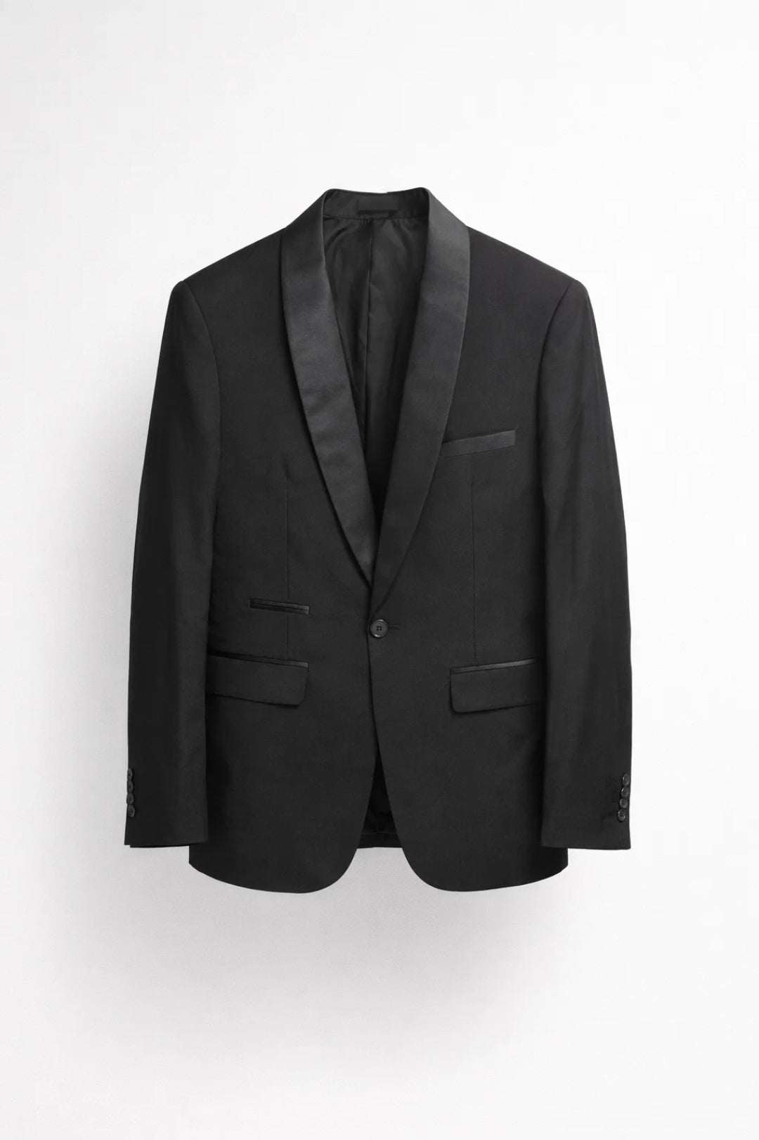 Blazer Heren - Elegant Smokingjasje met Sjaalkraag en Knoopsluiting