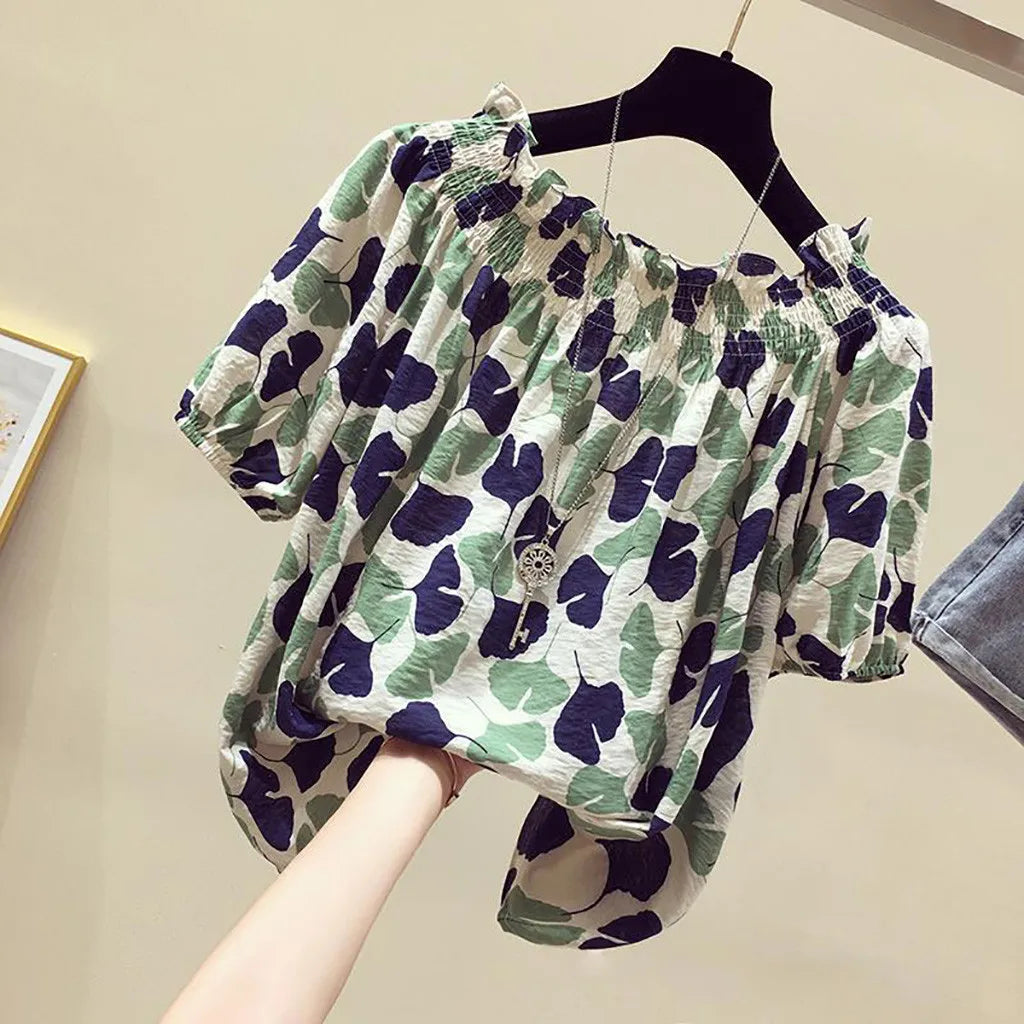 Vrouwelijke Bloemen Blouse Zomer Jurk Stijl - StudioMarella