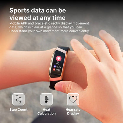 Slimme Fitness Tracker met Hartslagmeter en Bloeddrukfunctie - 24/7 Gezondheidsmonitoring & Sporttracking