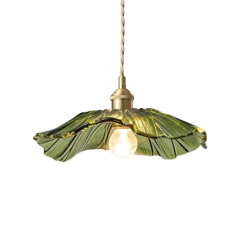 Hanglamp Bloemenontwerp met Glazen Kap voor Eetkamer en Slaapkamer