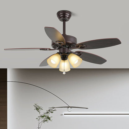 Vintage Plafondventilator met Verlichting 107cm