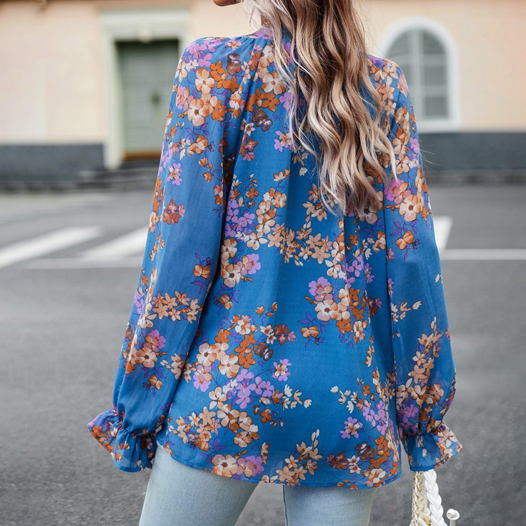 Dames Bloes Zomerjurk Bloemenprint Vrouwelijke Stijl