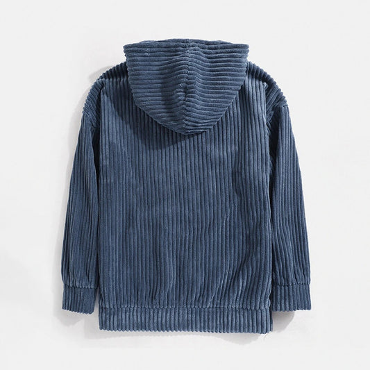 Ribfluweel Hoodie Geribde Sweater voor Heren - StudioMarella