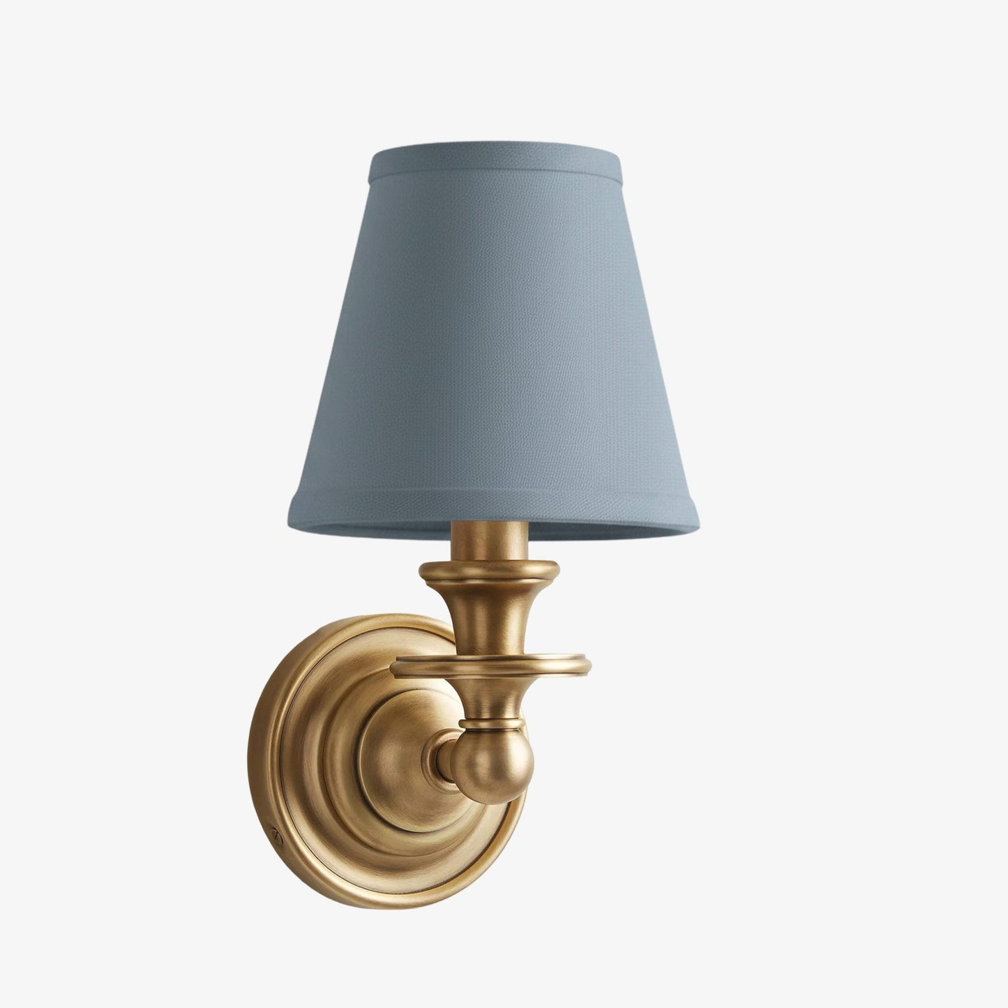 Wandlamp met stoffen kap en zwanenhalsarm – smeedijzeren armatuur met verstelbare leeslamp