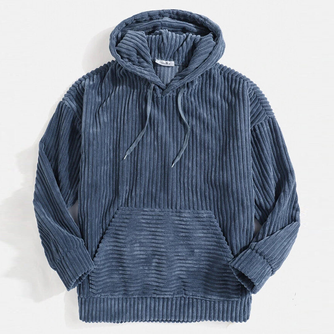 Ribfluweel Hoodie Geribde Sweater voor Heren