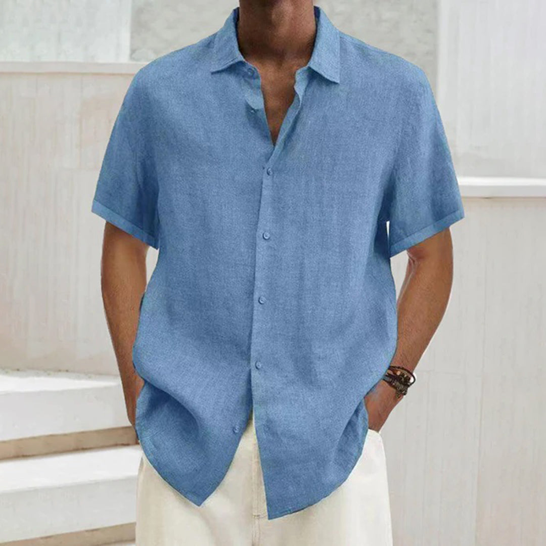 Heren Overhemd Comfortabel Klassiek Design