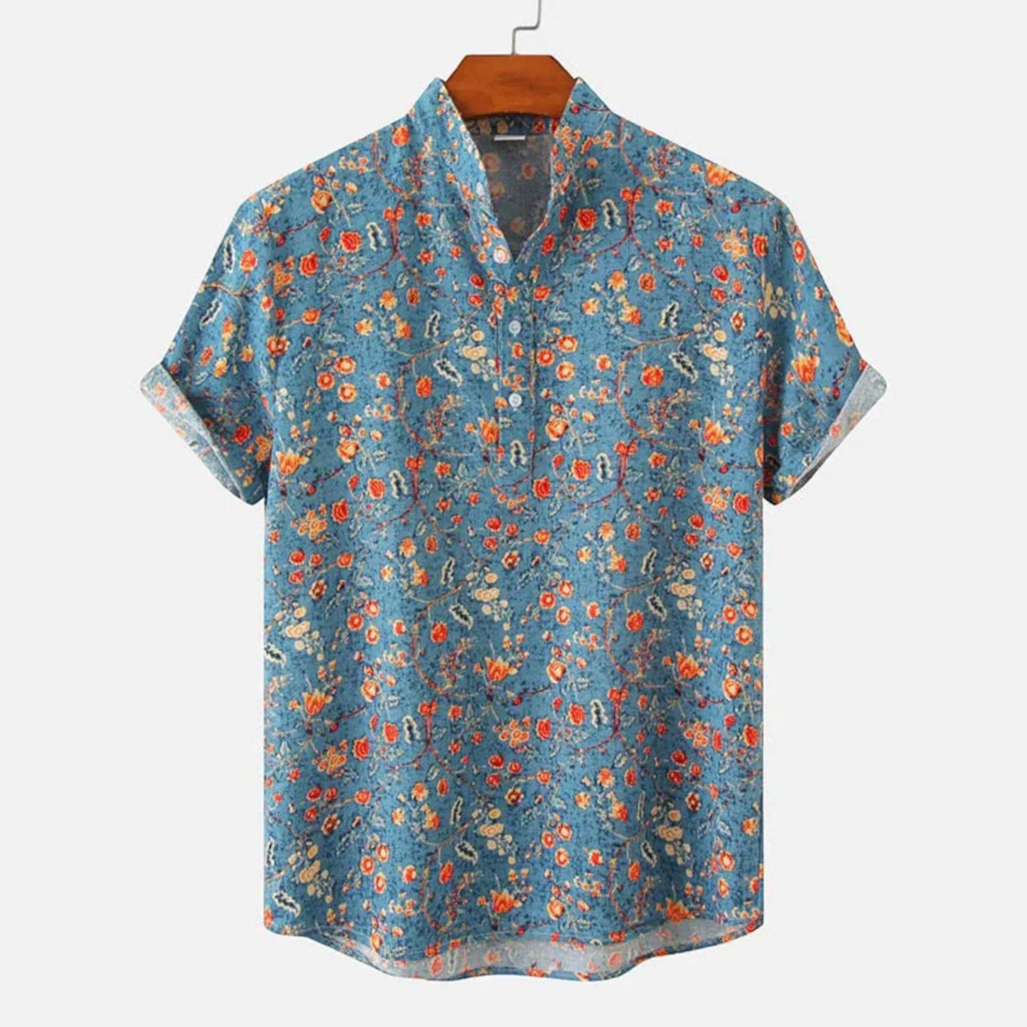 Mannen Polo Shirt Korte Mouw Tropisch - StudioMarella