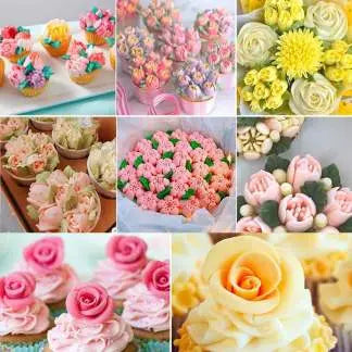 Spuitdüsenset voor Taartdecoratie met Bloemmotieven – Professionele Spuitmonden voor Prachtige Bloemen en Sierlijke Details