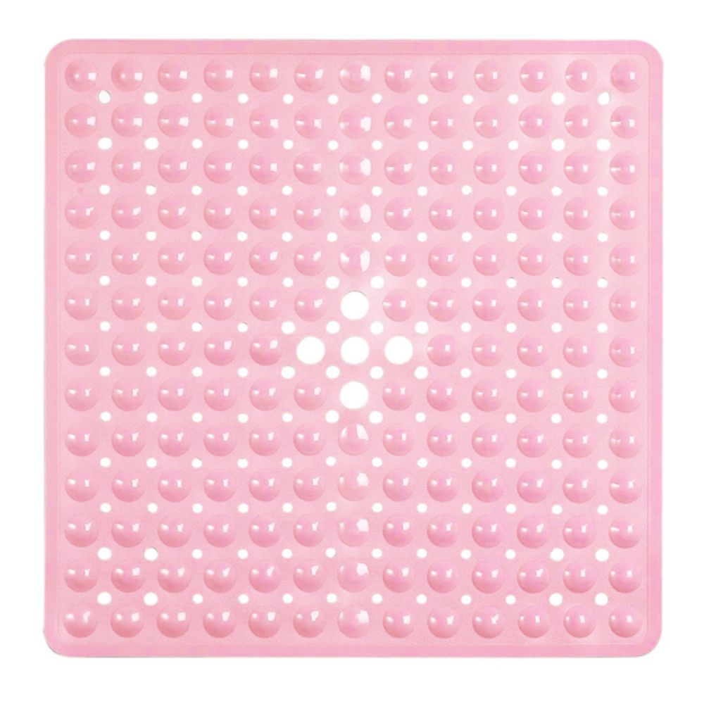 Antislip Badmat met Zuignappen – Veilig Vaste Mat voor Bad en Douche – Vierkant Design met Drainagegaten – PVC Douchevloermat – Machinewasbaarbaar