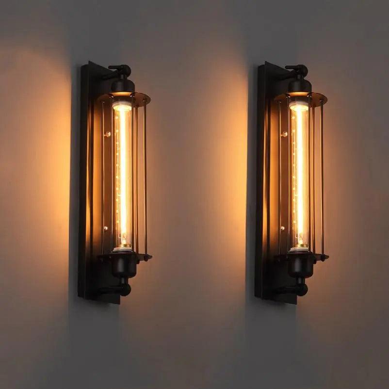 Industriële Vintage Wandlamp met Metalen Armatuur – Retro Verlichting voor Woonkamer, Slaapkamer & Kantoor