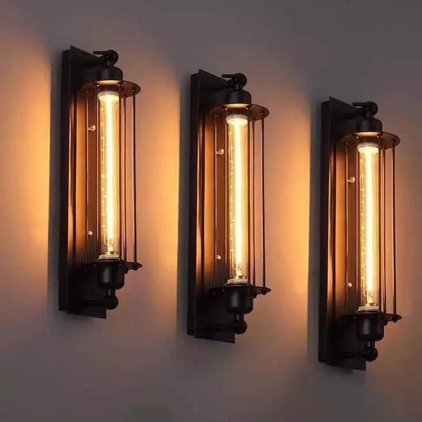 Industriële Vintage Wandlamp met Metalen Armatuur – Retro Verlichting voor Woonkamer, Slaapkamer & Kantoor