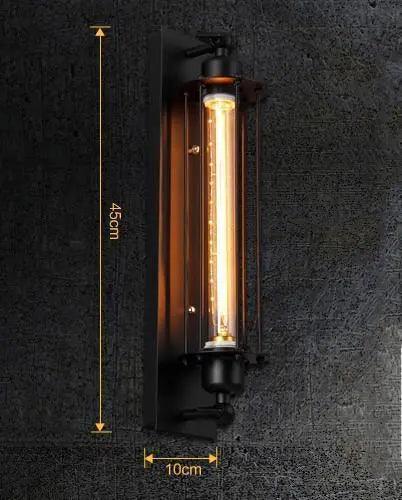 Industriële Vintage Wandlamp met Metalen Armatuur – Retro Verlichting voor Woonkamer, Slaapkamer & Kantoor