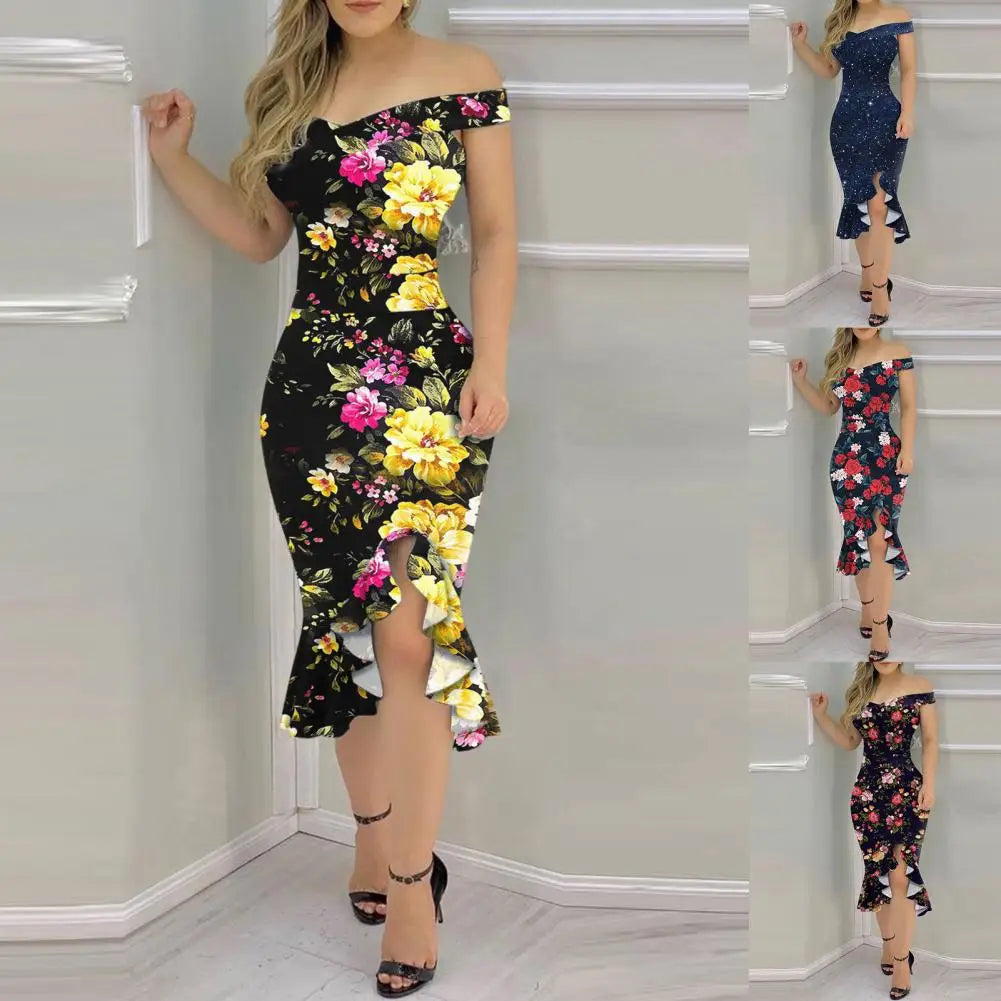 Elegante Bruiloftsjurk Bodycon Korte Avondjurk Glanzend