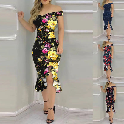 Elegante Bruiloftsjurk Bodycon Korte Avondjurk Glanzend