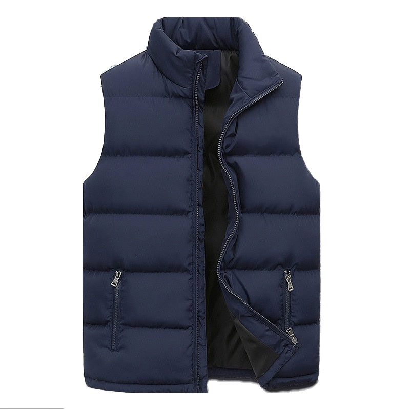 Heren Bodywarmer Met Hoge Kraag En Ritssluiting - StudioMarella
