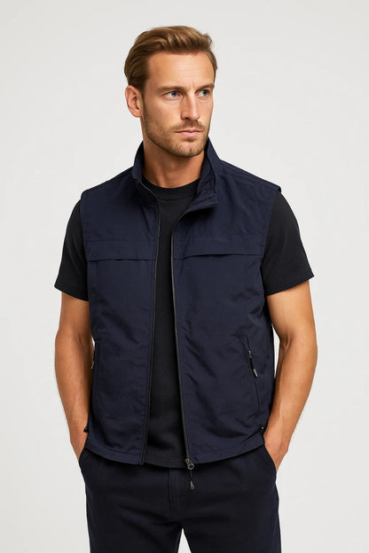 Lichtgewicht Bodywarmer Heren met Meerdere Zakken Casual Stijl
