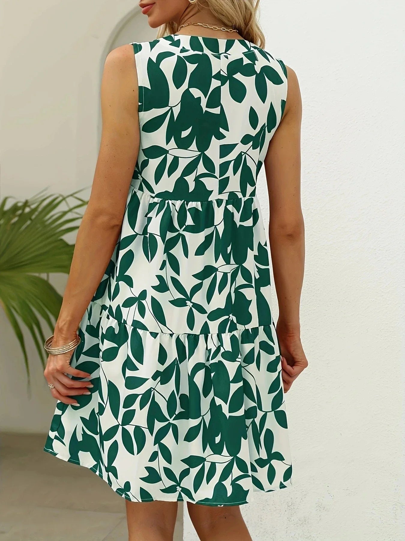 Zwevende Jurk voor Vrouw Zomer Bloesemprint