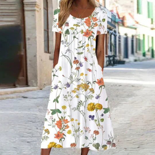 Zomerjurk Bloemenprint Vrouwelijk Jurkje - StudioMarella