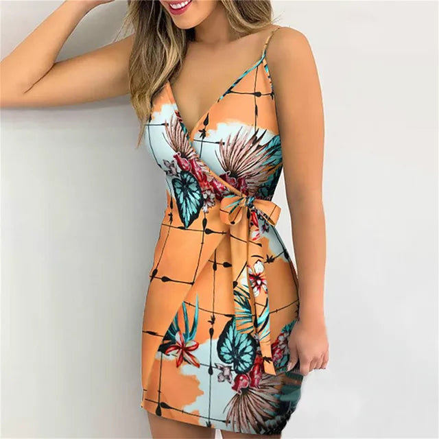 Zomerjurk Tropische Print Vrouwelijke Boho Stijl