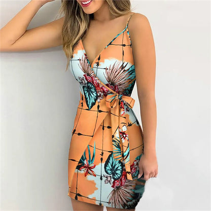 Zomerjurk Tropische Print Vrouwelijke Boho Stijl