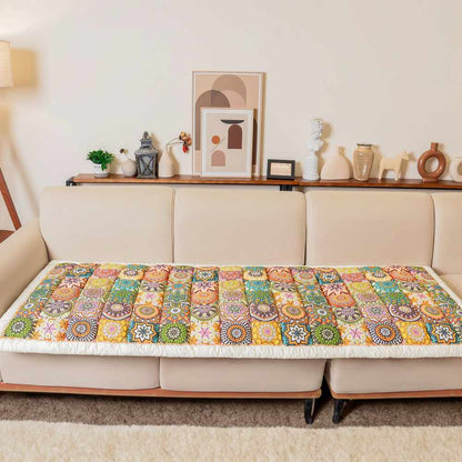 Bankhoes Katoen met Gewatteerde Beschermlaag 60x180cm Antislip Meubelbeschermer Zithoezen Diverse Kleuren