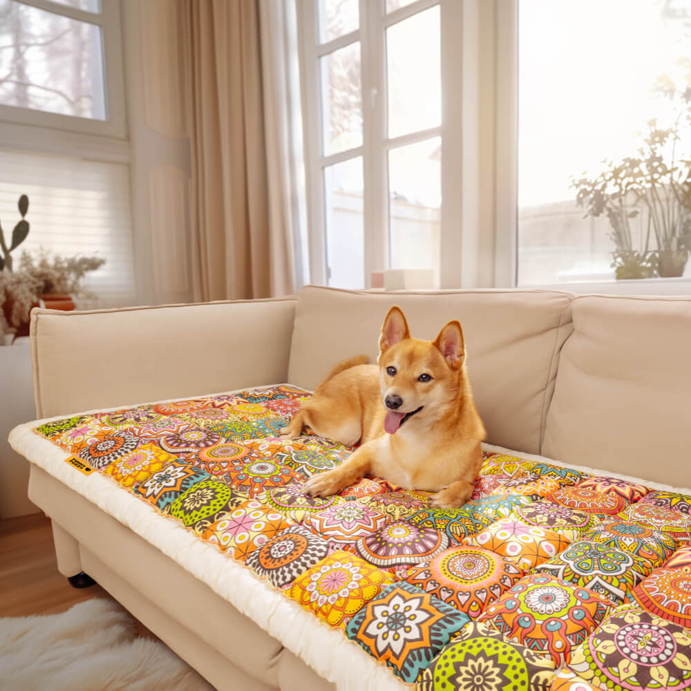 Bankhoes Katoen met Gewatteerde Beschermlaag 60x180cm Antislip Meubelbeschermer Zithoezen Diverse Kleuren