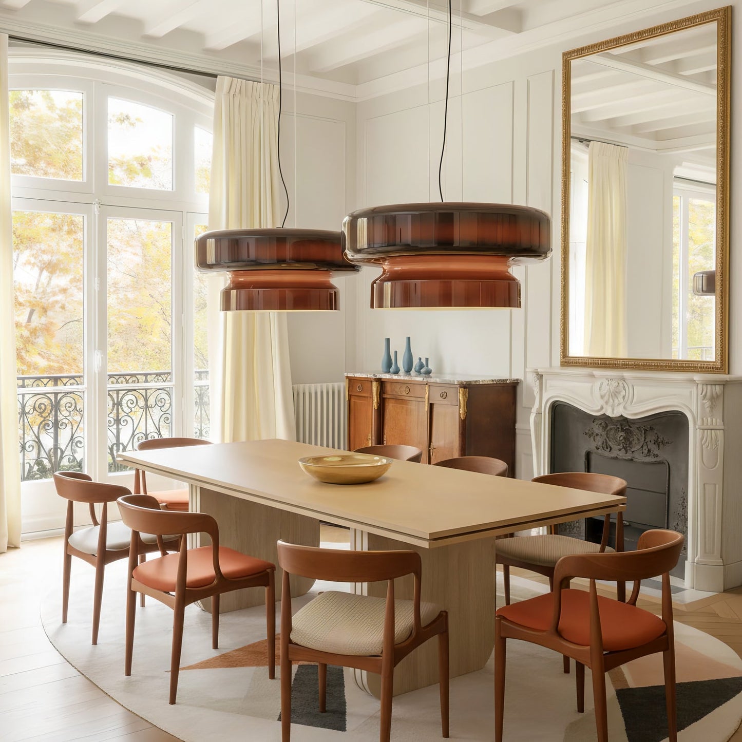 Hanglamp Glas Chroom Amber Groen Paars E27 Bol Modern Woonkamer Slaapkamer Eetkamer