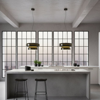 Hanglamp Glas Chroom Amber Groen Paars E27 Bol Modern Woonkamer Slaapkamer Eetkamer