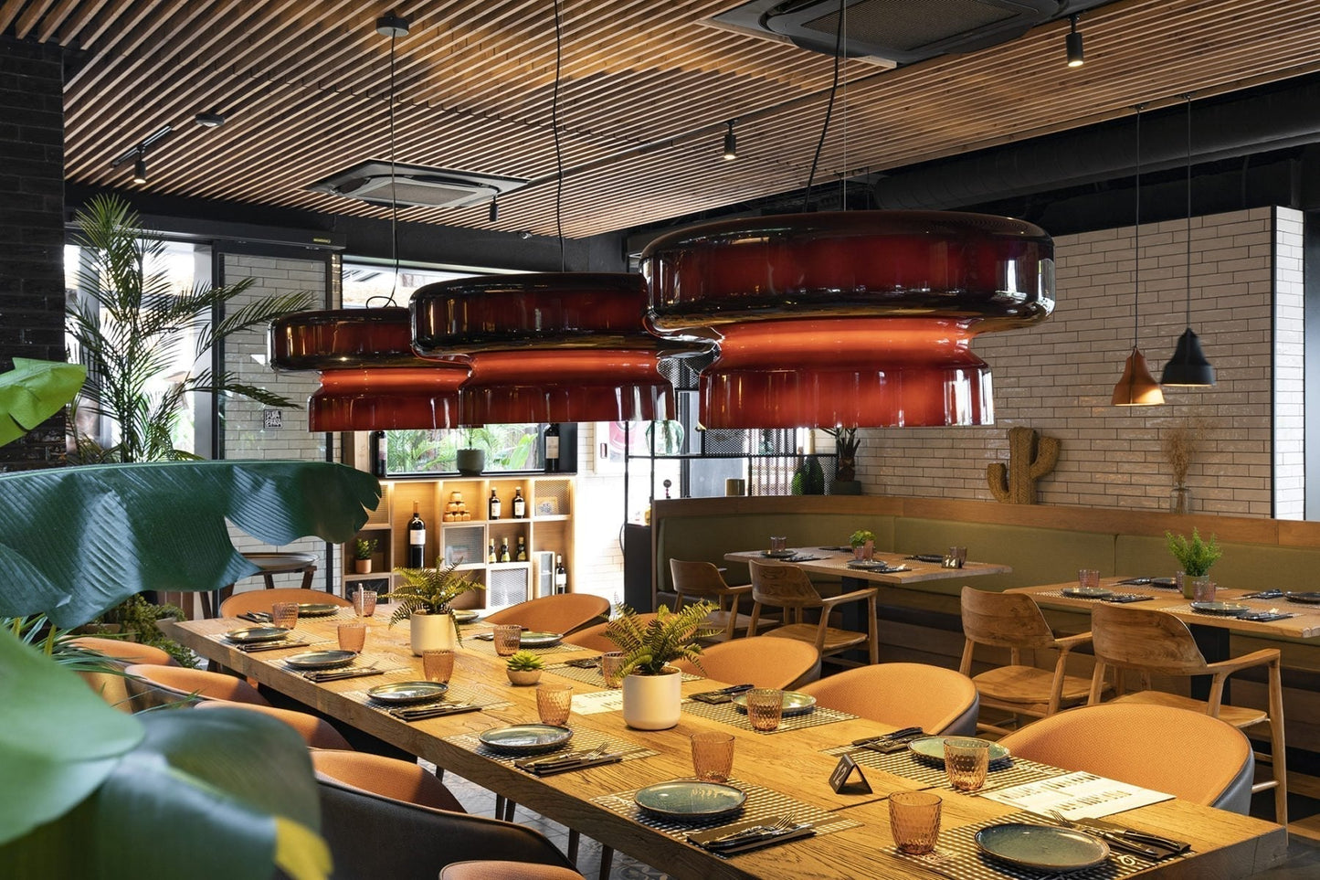 Hanglamp Glas Metaal LED Retro Bruin Eettafel Woonkamer Verstelbaar Snoer Design Verlichting Modern Interieur