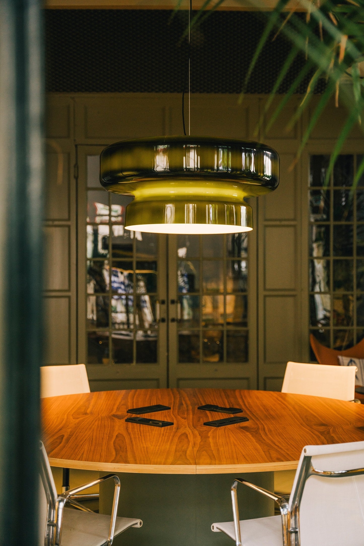 Hanglamp Glas Metaal LED Retro Bruin Eettafel Woonkamer Verstelbaar Snoer Design Verlichting Modern Interieur