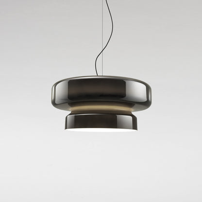 Hanglamp Glas Metaal LED Retro Bruin Eettafel Woonkamer Verstelbaar Snoer Design Verlichting Modern Interieur