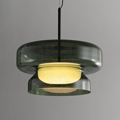 Hanglamp Glas Metaal LED Retro Bruin Eettafel Woonkamer Verstelbaar Snoer Design Verlichting Modern Interieur