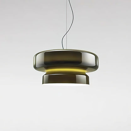 Hanglamp Glas Metaal LED Retro Bruin Eettafel Woonkamer Verstelbaar Snoer Design Verlichting Modern Interieur
