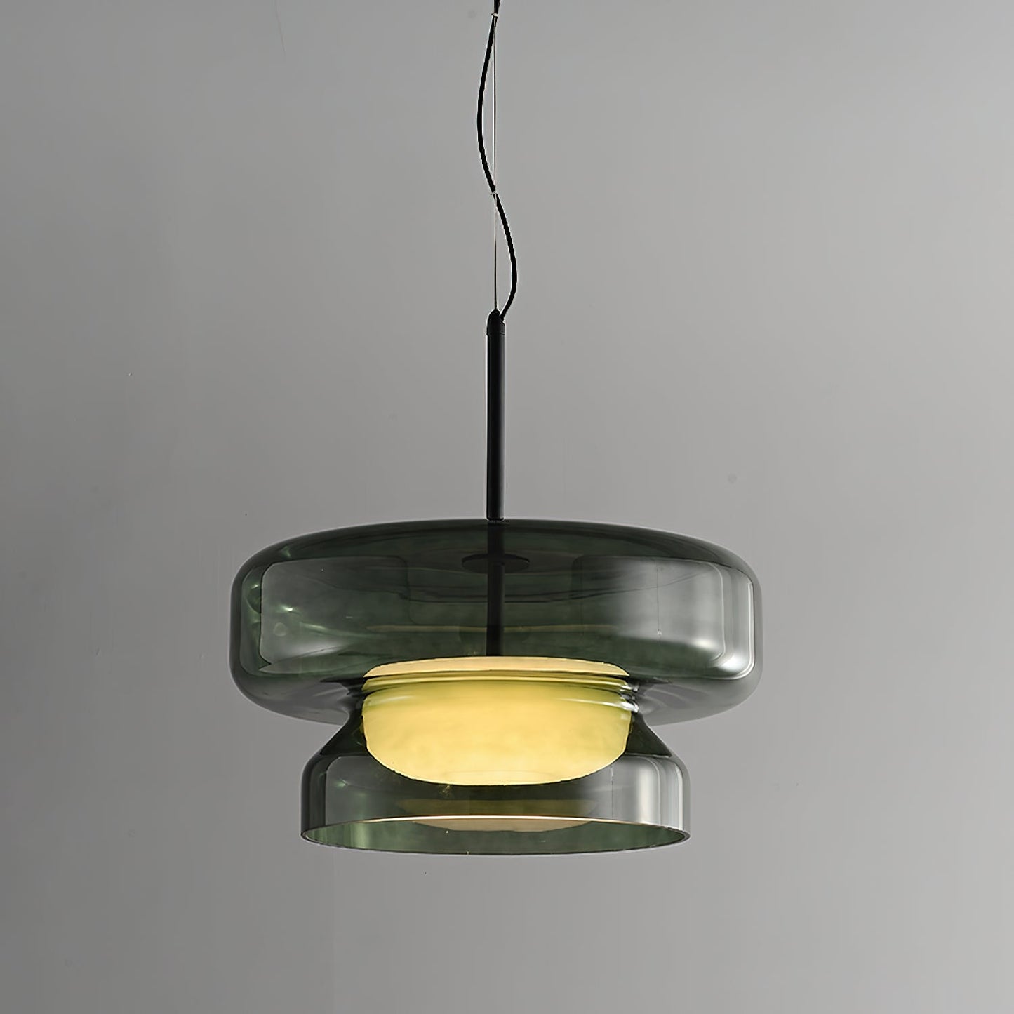 Hanglamp Glas Metaal LED Retro Bruin Eettafel Woonkamer Verstelbaar Snoer Design Verlichting Modern Interieur