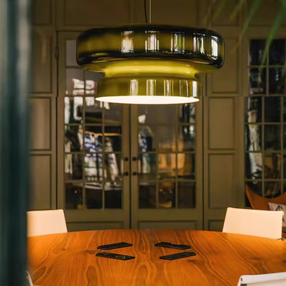 Hanglamp Glas Metaal LED Retro Bruin Eettafel Woonkamer Verstelbaar Snoer Design Verlichting Modern Interieur