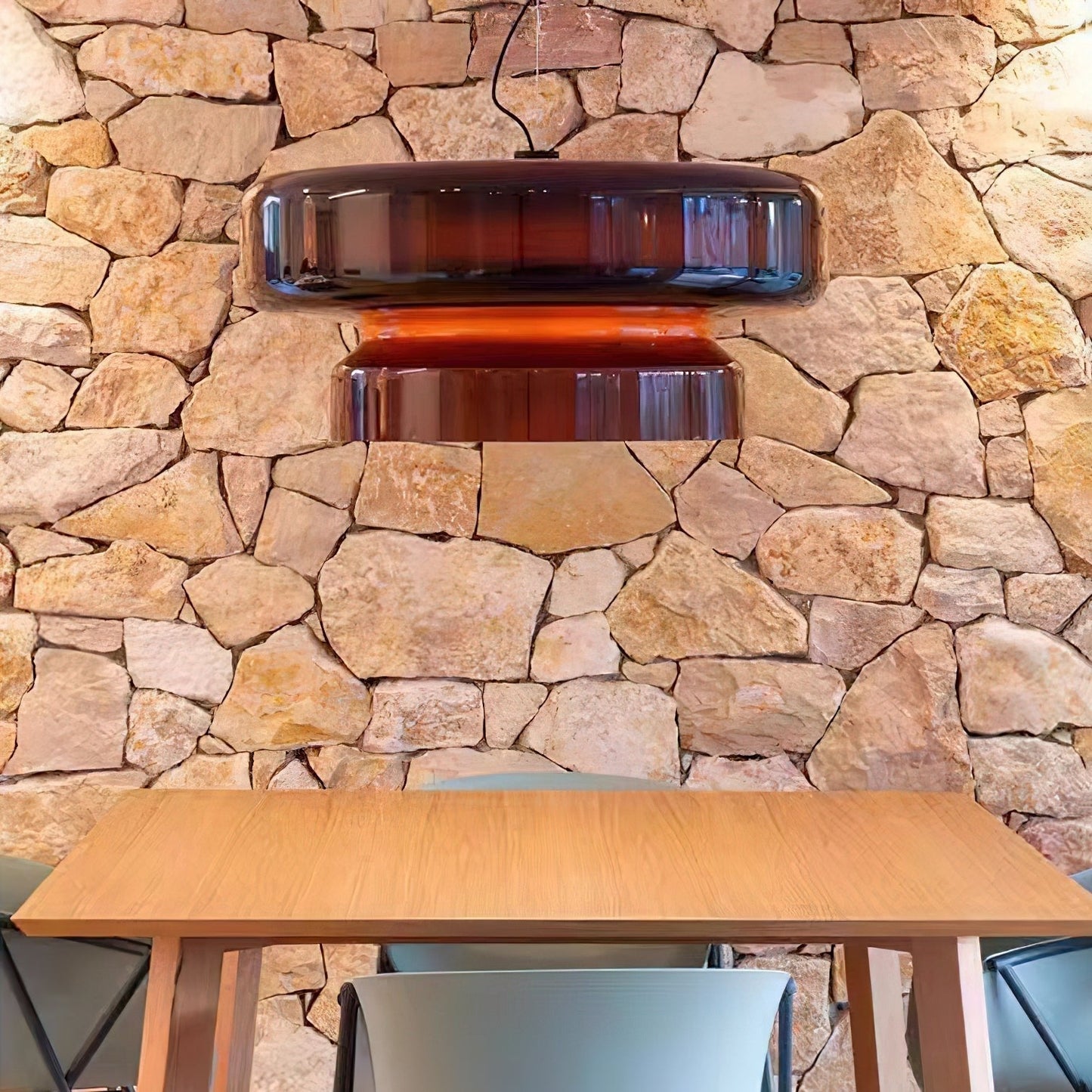 Hanglamp Glas Metaal LED Retro Bruin Eettafel Woonkamer Verstelbaar Snoer Design Verlichting Modern Interieur